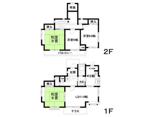 埼玉県鴻巣市ひばり野1【一戸建】の間取り