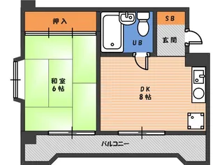 メゾン・ド・ミーネ【5階】の間取り