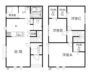 北海道芦別市本町【一戸建】の間取り