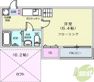 stage南仙台【1階】の間取り