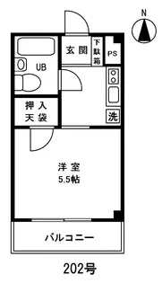 サンスクエアオオヤマ【2階】の間取り