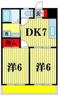 千葉県松戸市新松戸北2【マンション】の間取り