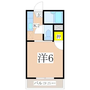 鹿児島県鹿児島市小松原2【マンション】の間取り