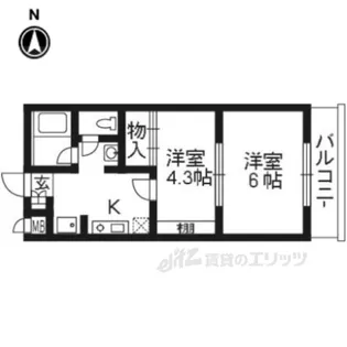 M’プラザ大住参番館【5階】の間取り