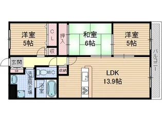 水尾シンフォニー【2階】の間取り