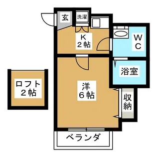 グリーンコート反町【2階】の間取り