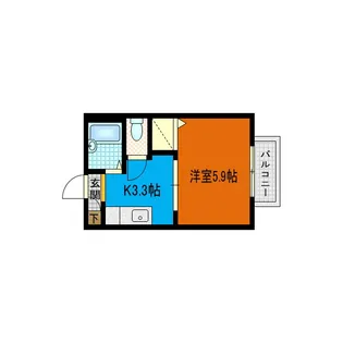 テル 4th【1階】の間取り