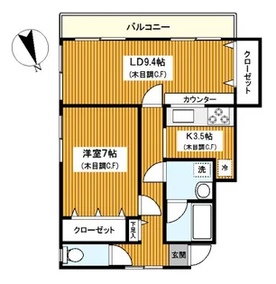 サンビレイ3【2階】の間取り