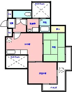 メゾン・ドゥ・ラメール【2階】の間取り