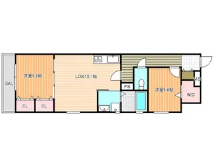 大阪府柏原市田辺1【アパート】の間取り