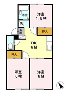 TRADサンリバーA【1階】の間取り