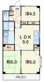 ベルコリーヌ西水元【4階】の間取り
