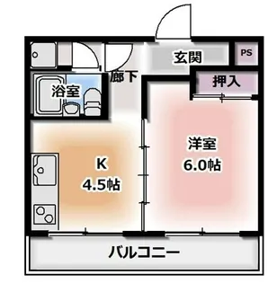 ルミウス黄金【5階】の間取り