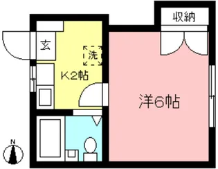 第一香川ハイツ【2階】の間取り