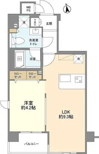 メインステージ桜上水【4階】の間取り