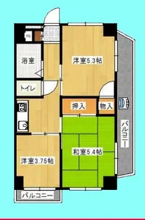 北品川ダイヤモンドパレス【3階】の間取り