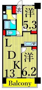 レジディア南千住【8階】の間取り