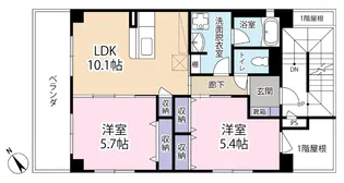 インゼルハウス【3階】の間取り