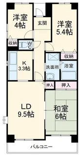 コーポレート相模原三丁目【5階】の間取り