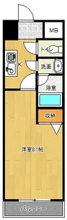 ヒルズ川端【7階】の間取り