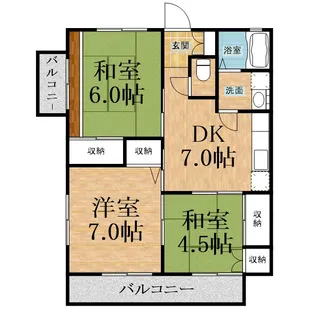 ハイツサンフラワー【2階】の間取り