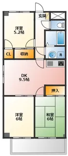 ディアコートツジ【4階】の間取り