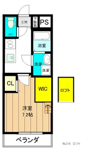 1Kの間取り画像