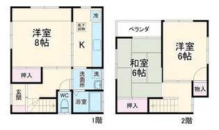 神奈川県横須賀市西浦賀2【一戸建】の間取り