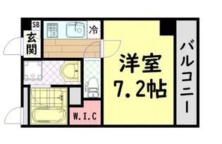グランエクラドーム前【1階】の間取り