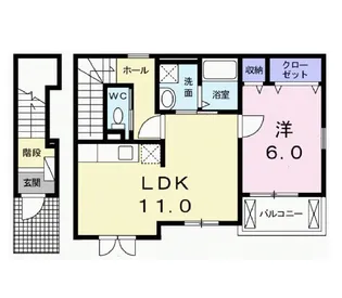 ムーンヒルズUNO【2階】の間取り