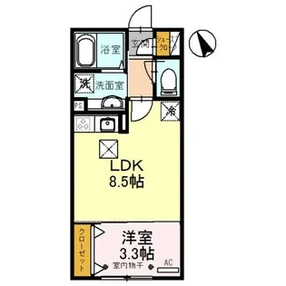 パーシモンIII【1階】の間取り