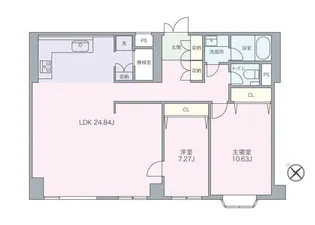 高輪ホームズ【1階】の間取り