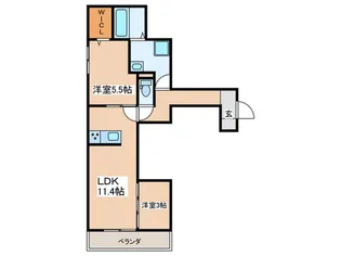 コグワルツ【3階】の間取り