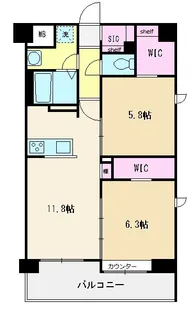 埼玉県朝霞市北原1【マンション】の間取り