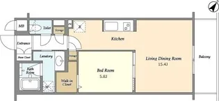 東京都新宿区北新宿1【マンション】の間取り