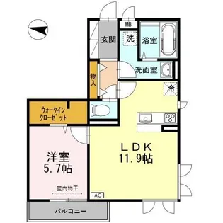 新潟県上越市上源入【アパート】の間取り