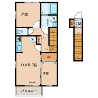 Le ciel III【2階】の間取り