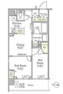 Healing Gate 押上(ヒーリングゲートオシアゲ)【2階】の間取り