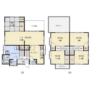 神奈川県平塚市御殿3【一戸建】の間取り