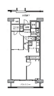 コーポレート五反野【2階】の間取り