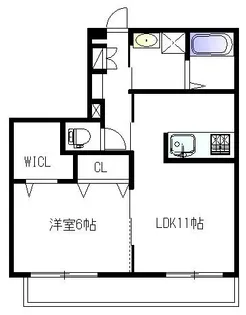 テラス オークフォレスト【2階】の間取り
