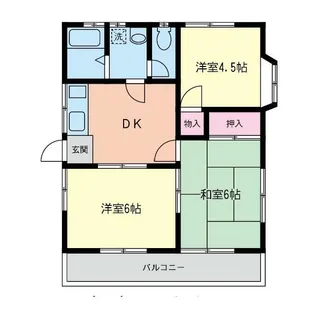 コーポさかや【2階】の間取り