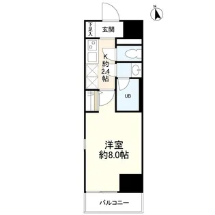 リバーレ中野坂上【5階】の間取り