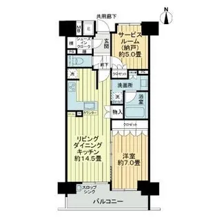 ライオンズ四条烏丸セントマークス【6階】の間取り
