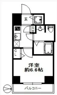 大阪府大阪市中央区材木町【マンション】の間取り