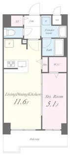 サンセール豊崎【7階】の間取り