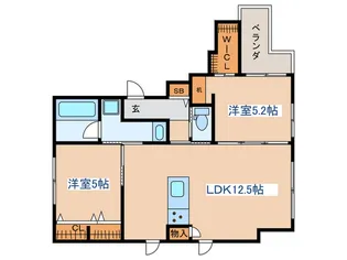 MAISON EXCIA【2階】の間取り