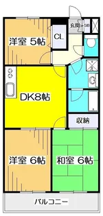 東京都小金井市梶野町3【マンション】の間取り