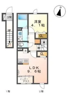 ティエラ・セゾン【2階】の間取り