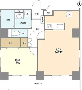 クオーレプロバンス本所【8階】の間取り